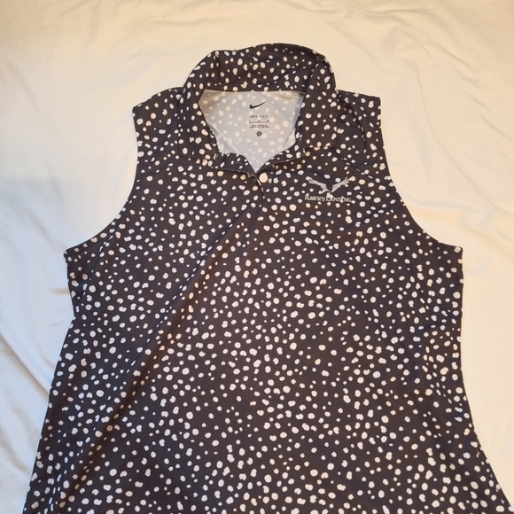 Nike Tops - Nike Dri Fit Women's Sleeveless Polo Shirt Size XL Hawks Landing Golf Club